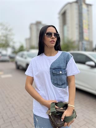 014 KOT CEP DETAYLI TSHIRT