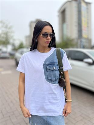 014 KOT CEP DETAYLI TSHIRT