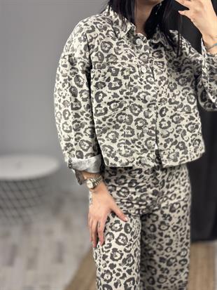 0151 LEOPAR DENIM CEKET