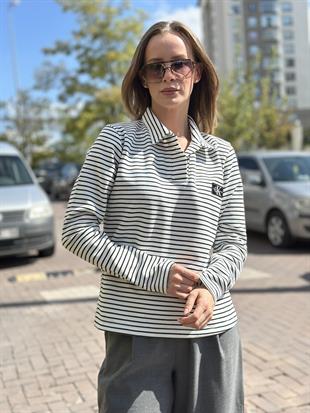 0246134 CIZGILI UZUN KOL SWEAT