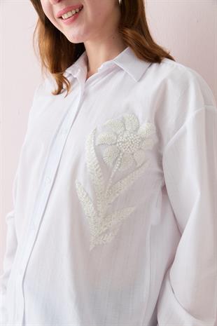 024685 CICEK ISLEMELI GOMLEK