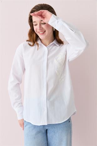 024685 CICEK ISLEMELI GOMLEK