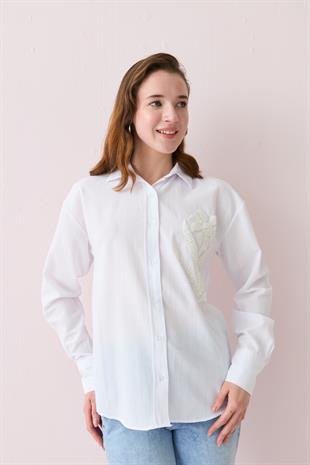 024685 CICEK ISLEMELI GOMLEK