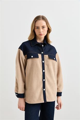0269 DENIM GARNILI BUKLET CEKET