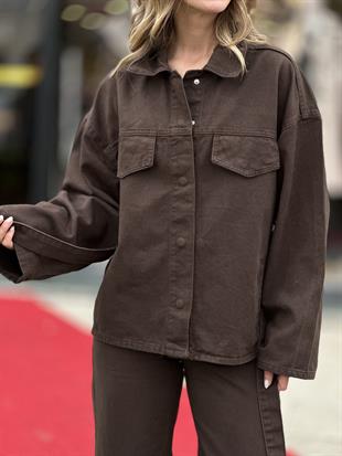 0274 PATLI YAKA DENIM GOMLEK