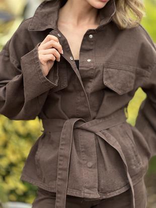 0274 PATLI YAKA DENIM GOMLEK