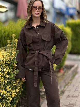 0274 PATLI YAKA DENIM GOMLEK