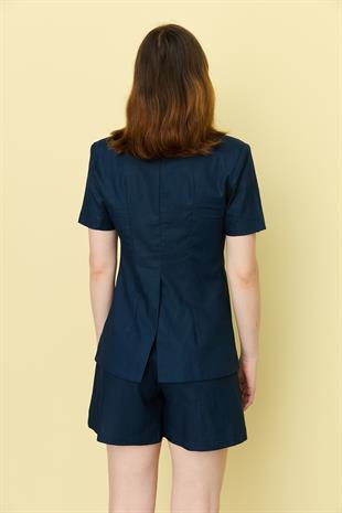 0459 KRUVAZE BLAZER CEKET SORT TAKIM