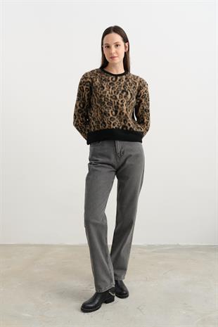 10111 LEOPAR DESENLI TRIKO