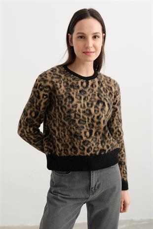 10111 LEOPAR DESENLI TRIKO