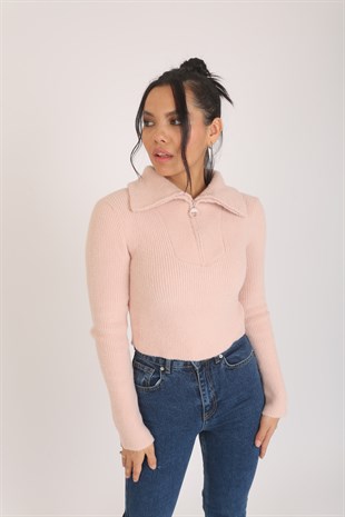 10299 POLO YAKA FITILLI KISA KAZAK