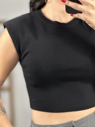 10525 BISIKLET YAKA KISA KOLLU TRIKO TOP