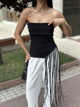 10586 STRAPLEZ VEREV PUSKULLU TRIKO TOP