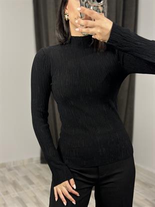 10631 DIK YAKA INCE DOKULU TRIKO