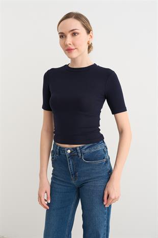 1164 KISA KOL KISA TSHIRT