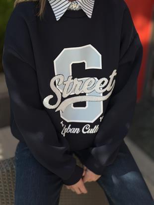 1165 GOMLEK YAKA DETAYLI SWEAT