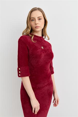 140221 KISA KOLLU ANGORA ELBISE