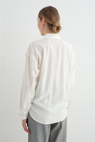 1433 TRIKO DETAYLI GOMLEK