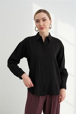 1433 TRIKO DETAYLI GOMLEK