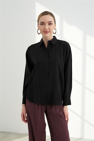 1433 TRIKO DETAYLI GOMLEK