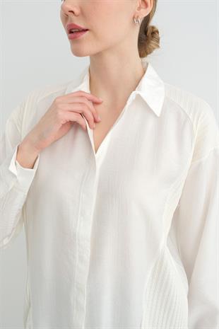 1433 TRIKO DETAYLI GOMLEK