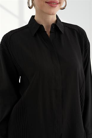 1433 TRIKO DETAYLI GOMLEK