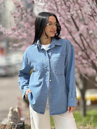 1556 ZINCIR DETAYLI KOT GOMLEK