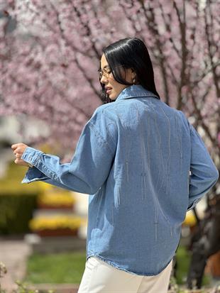 1556 ZINCIR DETAYLI KOT GOMLEK