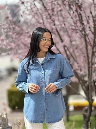 1556 ZINCIR DETAYLI KOT GOMLEK