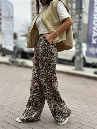 16108 LEOPAR DESENLI PANTOLON