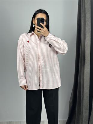 16153 CIZGILI KALPLI GOMLEK