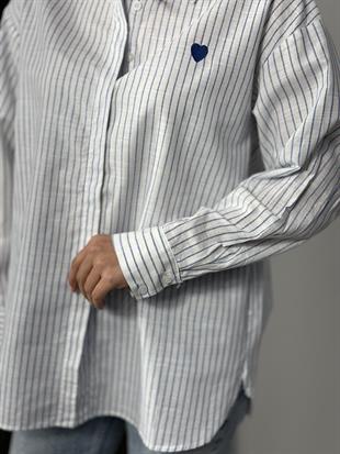 16153 CIZGILI KALPLI GOMLEK