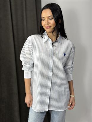 16153 CIZGILI KALPLI GOMLEK