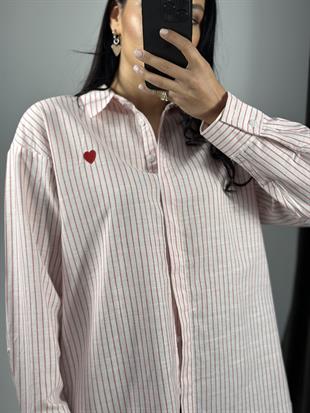 16153 CIZGILI KALPLI GOMLEK