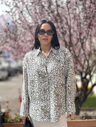 16210 KAPLAN FIGURLU GOMLEK