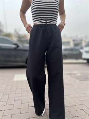 16252 BAGCIKLI KETEN PANTOLON