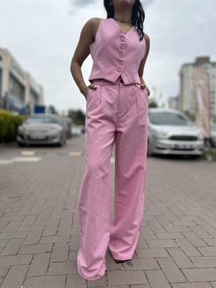 16262 PILELI KETEN PANTOLON