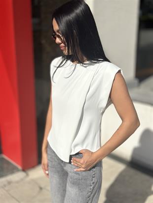 16323 SATEN BLUZ