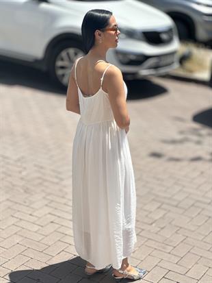 16334 ASKILI BONCUKLU ELBISE