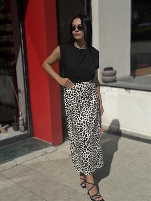 16362 LEOPAR DESEN SATEN ETEK