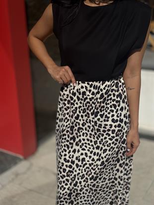 16362 LEOPAR DESEN SATEN ETEK