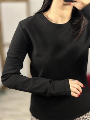 16364 UZUN KOLLU BISIKLET YAKA TSHIRT