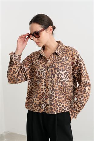 16386 LEOPAR DESENLI GOMLEK
