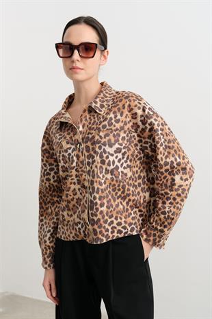 16386 LEOPAR DESENLI GOMLEK