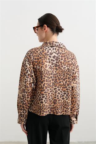 16386 LEOPAR DESENLI GOMLEK