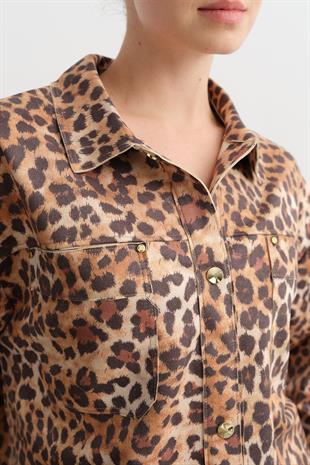 16386 LEOPAR DESENLI GOMLEK