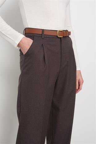 16394 KEMERLI KUMAS PANTOLON