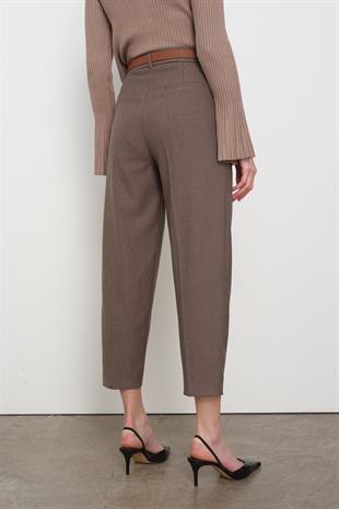 16394 KEMERLI KUMAS PANTOLON