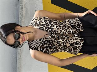 16432 LEOPAR DESEN BAGCIKLI YELEK