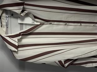 16455 KALIN CIZGILI SATEN GOMLEK